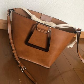 ザラ(ZARA)のZARA  巾着 ハンドバッグ ショルダーバッグ(ショルダーバッグ)