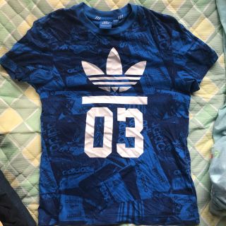 アディダス(adidas)のadidas Tシャツ 青(Tシャツ/カットソー(半袖/袖なし))