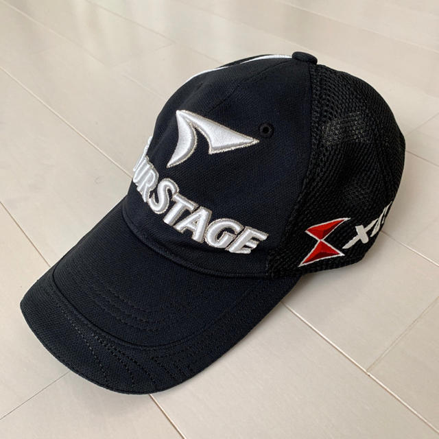 TOURSTAGE(ツアーステージ)のTOUR STAGE ツアーステージ メンズ ゴルフ キャップ 黒 スポーツ/アウトドアのゴルフ(ウエア)の商品写真