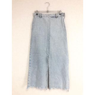 ザラ(ZARA)の【ZARA】デニムスカート スリット Ｓサイズ(ロングスカート)