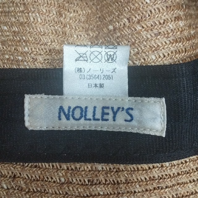 NOLLEY'S(ノーリーズ)のNOLLEY'S ダウンつば広カラーリボンハット NP718204 レディースの帽子(麦わら帽子/ストローハット)の商品写真