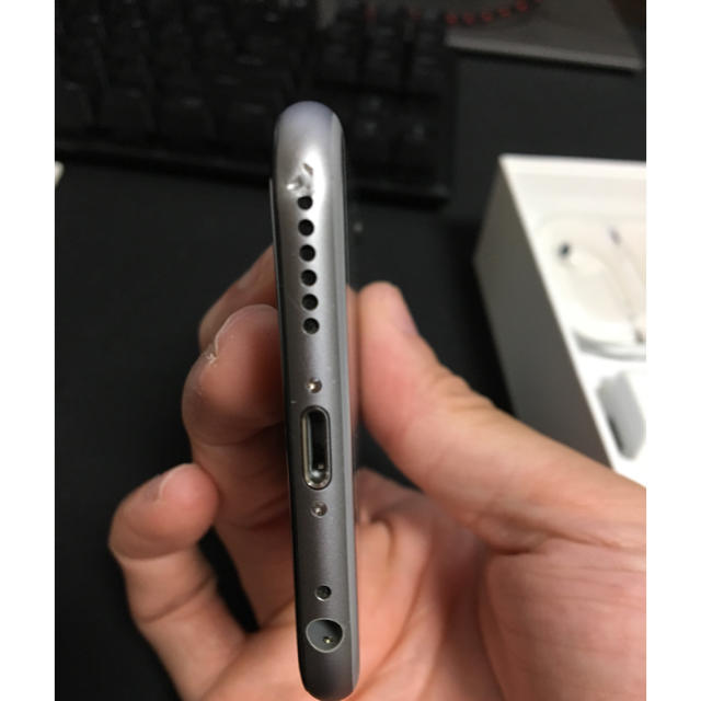 iPhone6 16GB スペースグレー 箱付き 良好 スマホ 本体 付属品 2