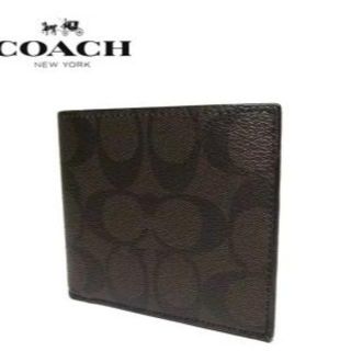 コーチ(COACH)の新品正規品 コーチ 　二折財布(小銭入れ無し) MA/BR　E02098(折り財布)