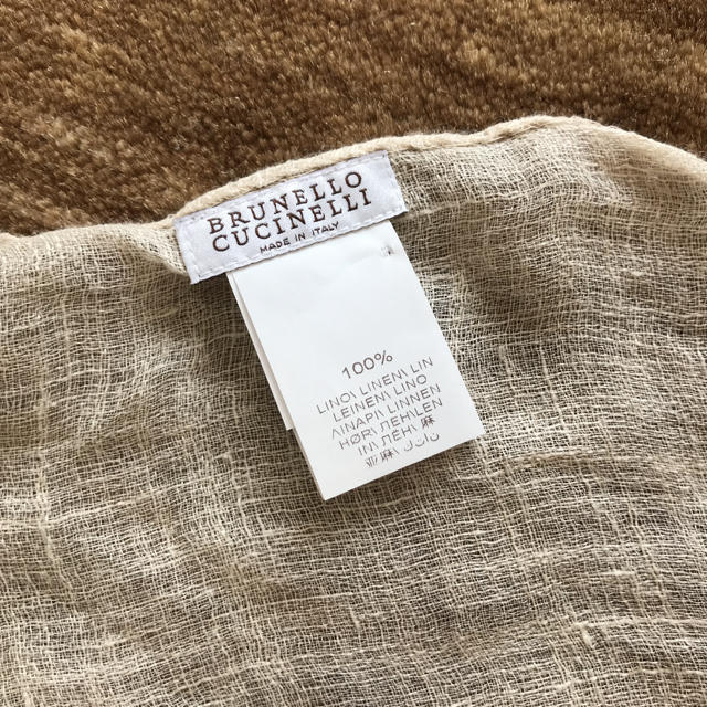 BRUNELLO CUCINELLI(ブルネロクチネリ)のブルネロクチネリ    リネンストール レディースのファッション小物(ストール/パシュミナ)の商品写真