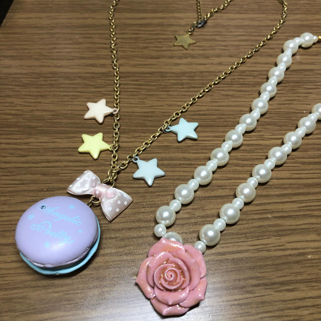 Angelic Pretty(アンジェリックプリティー)のアンジェリックプリティ   ネックレス マカロン レディースのアクセサリー(ネックレス)の商品写真