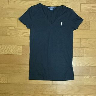 ラルフローレン(Ralph Lauren)のラルフローレン 黒VネックTシャツ(Tシャツ(半袖/袖なし))