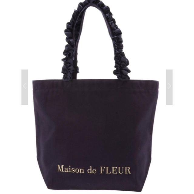 Maison de FLEUR - メゾンドフルール トートバッグ M ネイビー A4 大きい 綺麗 セール！！の通販 by 飯田真由s