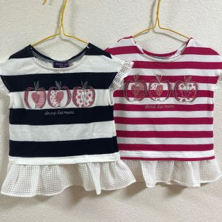 アナスイミニ(ANNA SUI mini)のアナスイミニ  ボーダートップス セット(Tシャツ/カットソー)