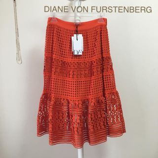 ダイアンフォンファステンバーグ(DIANE von FURSTENBERG)の新品🍀DIANE VON FURSTENBERG 定価66,960円(ひざ丈スカート)