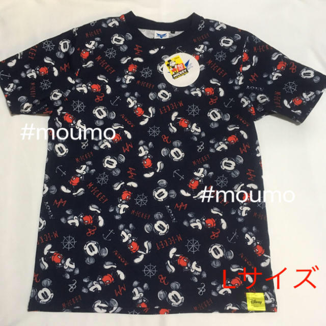 Disney(ディズニー)のメンズ Disney Mickey Mouse Tシャツ ネイビー メンズのトップス(Tシャツ/カットソー(半袖/袖なし))の商品写真