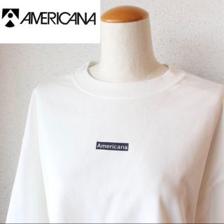 アメリカーナ(AMERICANA)のAmericana ボリューム袖ワンピース(Tシャツ(半袖/袖なし))