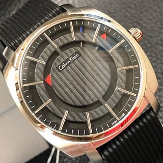 カルバンクライン(Calvin Klein)の新品送無 カルバン クライン ETA SWISS MADE シルバーxブラック(腕時計(アナログ))