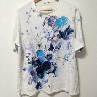 ラッドミュージシャン(LAD MUSICIAN)のlad musician flower T-shirt 青 size 42(Tシャツ/カットソー(半袖/袖なし))