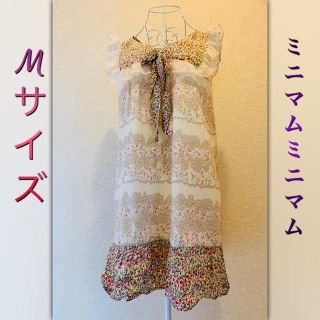 ミニマム(MINIMUM)の花柄ワンピース(ひざ丈ワンピース)