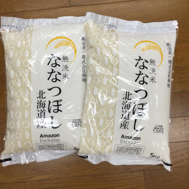 （5kg×2）無洗米　aya's　ななつぼし　北海道産　平成30年産の通販　by　10kg　特A　shop｜ラクマ