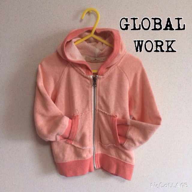 GLOBAL WORK(グローバルワーク)のGLOBALWORK♡パーカー キッズ/ベビー/マタニティのキッズ服女の子用(90cm~)(ジャケット/上着)の商品写真