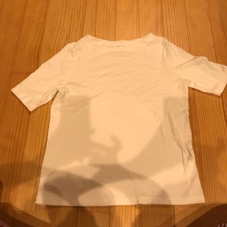 ユニクロ(UNIQLO)のユニクロ UNIQLO リブTシャツ 白 XL(Tシャツ(半袖/袖なし))