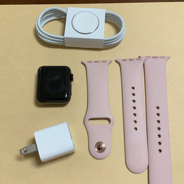 Apple Watch(アップルウォッチ)のアップルウォッチ シリーズ3 ステンレス セルラー レディースのファッション小物(腕時計)の商品写真