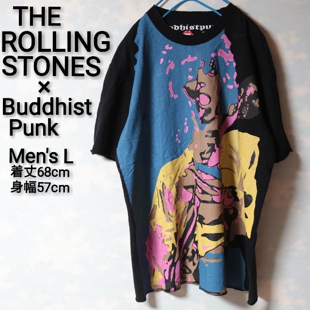 THE ROLLING STONES バンドTシャツ BUDDHISTPUNKトップス