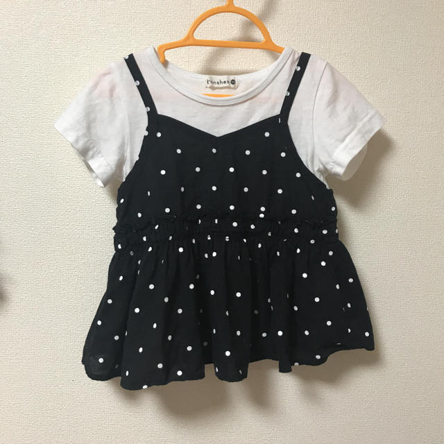 Branshes(ブランシェス)の♡美品♡ブランシェス ドット トップス 100 キッズ/ベビー/マタニティのキッズ服女の子用(90cm~)(Tシャツ/カットソー)の商品写真