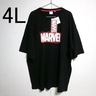 マーベル(MARVEL)のMARVEL　新品　４Ｌ　マーベル　BLACK　ボックスロゴ　半袖(Tシャツ/カットソー(半袖/袖なし))