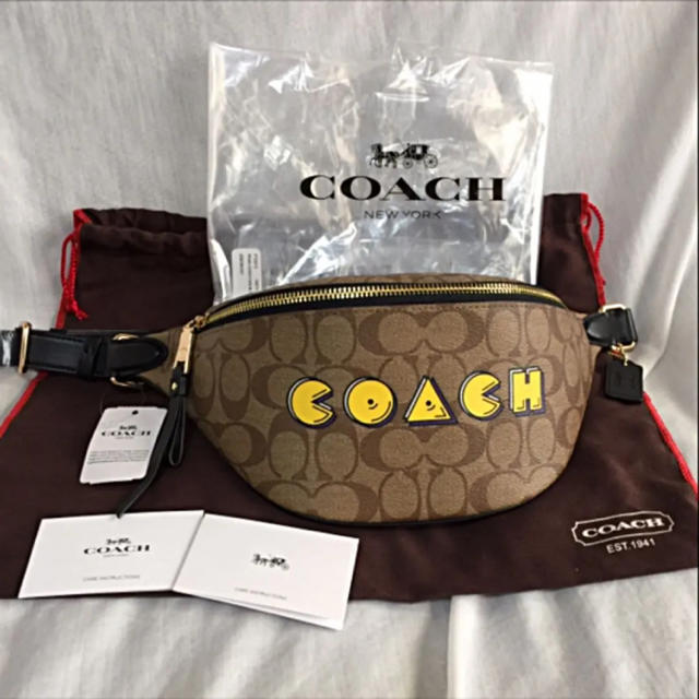 COACH ウエストバッグ ボディバッグ パックマンコラボ-