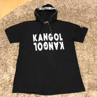 カンゴール(KANGOL)のKANGOL ブラック フード付き Tシャツ 150  黒(Tシャツ/カットソー)