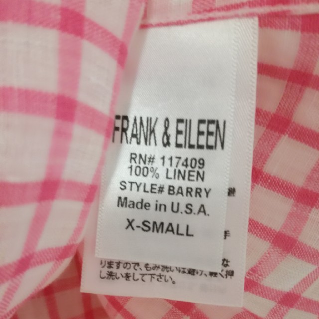 Frank&Eileen(フランクアンドアイリーン)の美品　フランク&アイリーン　シャツ レディースのトップス(シャツ/ブラウス(長袖/七分))の商品写真