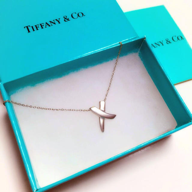 美品 Tiffany クロスネックレス