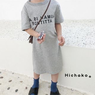 ★新品★バックデザイン♪ロゴプリントTシャツワンピース(ワンピース)