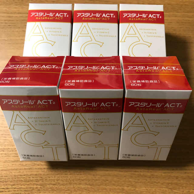 食品/飲料/酒★アスタリールACT  アスタキサンチン サプリメント 6個