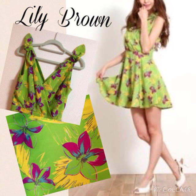 Lily Brown(リリーブラウン)の💠LilyBrownカシュクールワンピ レディースのワンピース(ミニワンピース)の商品写真