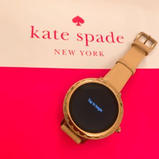 ケイトスペードニューヨーク(kate spade new york)のケイトスペード スマートウォッチ ピンクベージュ (腕時計)