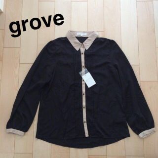 グローブ(grove)の9月末まで！新品 grove シャツ(シャツ/ブラウス(長袖/七分))