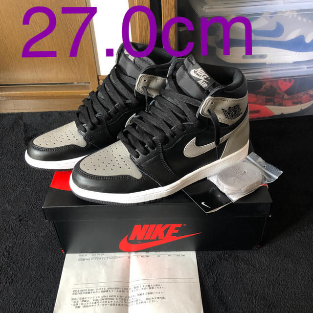 NIKE AIR JORDAN 1 SHADOW 27.0cm