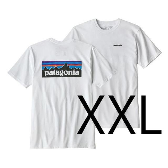 新品 速達 即日発送 XXL パタゴニア P6 ロゴ Tシャツ 白 ホワイト