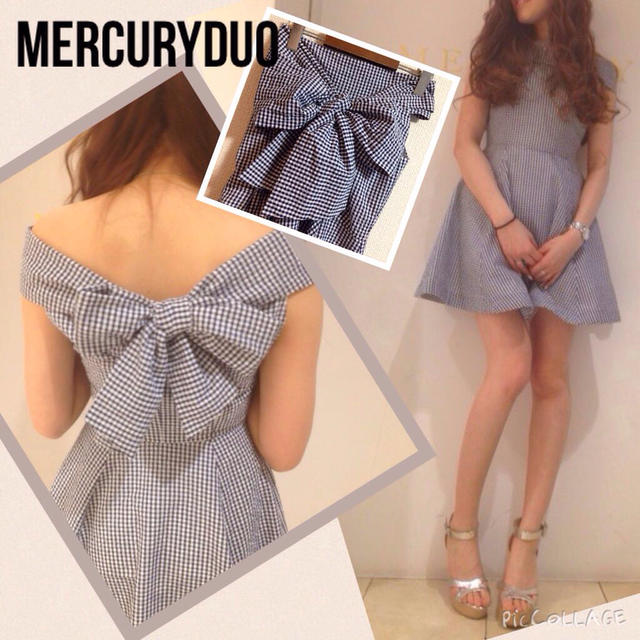 MERCURYDUO(マーキュリーデュオ)の新品タグ付MERCURYDUOワンピ レディースのワンピース(ミニワンピース)の商品写真