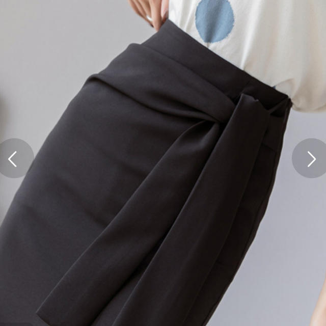 ハイウエスト リボンスカート♡ レディースのスカート(ひざ丈スカート)の商品写真