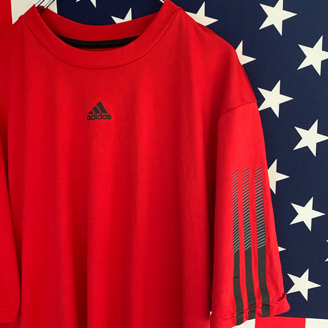 adidas(アディダス)のUSA古着 アディダス ドライTシャツ M メンズのトップス(Tシャツ/カットソー(半袖/袖なし))の商品写真