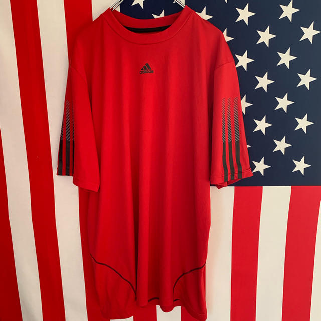 adidas(アディダス)のUSA古着 アディダス ドライTシャツ M メンズのトップス(Tシャツ/カットソー(半袖/袖なし))の商品写真