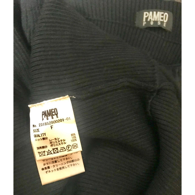PAMEO POSE(パメオポーズ)のPAMEO POSE パメオポーズ Dolman TuIIe Knit Top レディースのトップス(カットソー(半袖/袖なし))の商品写真