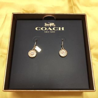 コーチ(COACH)の【美品】コーチ ピアス ピンクゴールド(ピアス)