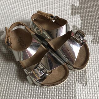 ザラキッズ(ZARA KIDS)のお値下げ ZARA ZARAkids サンダル シルバー 12cm (サンダル)