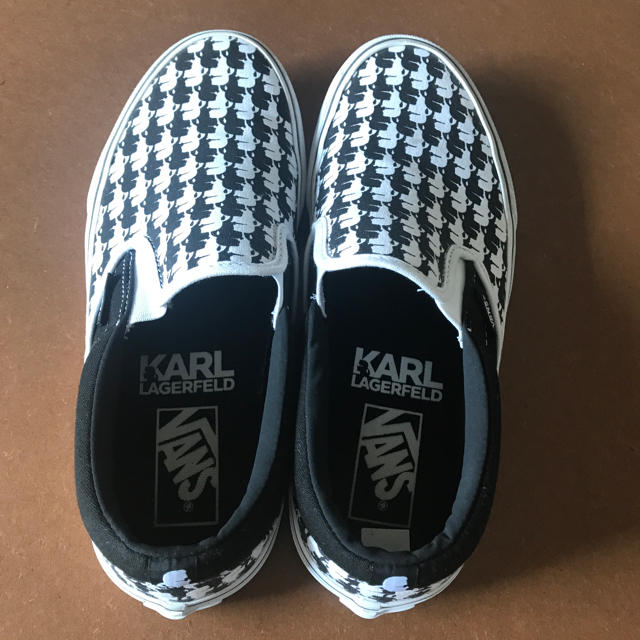 VANS(ヴァンズ)の◆KARL LAGERFELD × VANS  スリッポン サイズus7  メンズの靴/シューズ(スニーカー)の商品写真