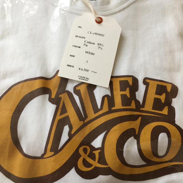 CALEE(キャリー)の定価7020円！19ss 今季新作 完売 Calee Tシャツ 半袖 メンズのトップス(Tシャツ/カットソー(半袖/袖なし))の商品写真