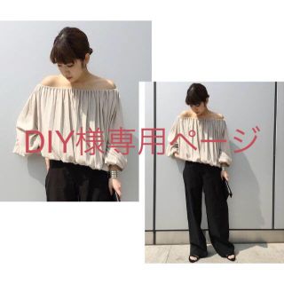 アパルトモンドゥーズィエムクラス(L'Appartement DEUXIEME CLASSE)のDIY様専用ページ アパルトモン AP STUDIO ギャザーKnit(シャツ/ブラウス(長袖/七分))