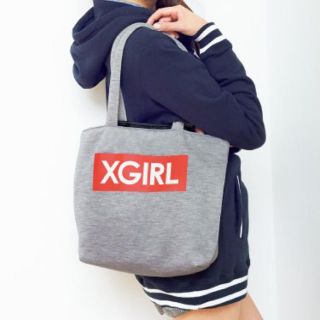 エックスガール(X-girl)のmini ミニ 2014年 1月号 付録 X-girl特製 スウェットバッグ(トートバッグ)