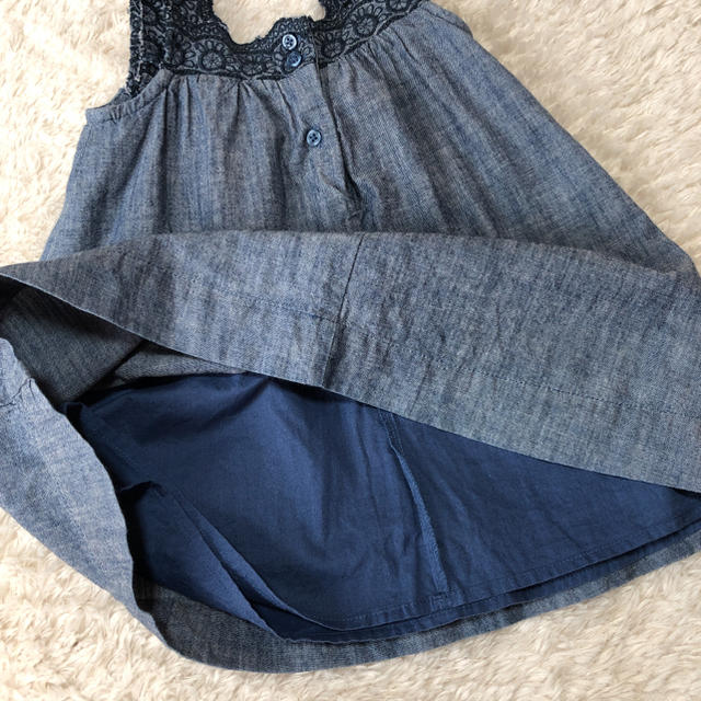 babyGAP(ベビーギャップ)のデニムワンピース ギャップ 90 GAP キッズ/ベビー/マタニティのベビー服(~85cm)(ワンピース)の商品写真