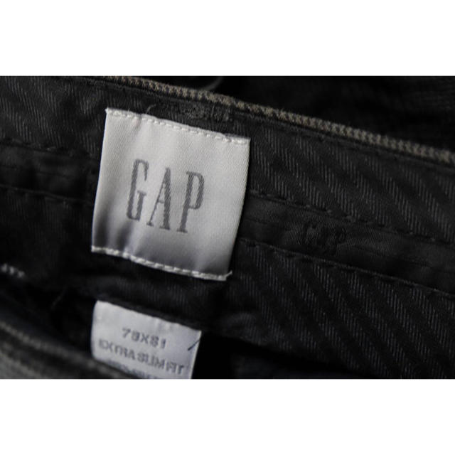 GAP(ギャップ)のプロフ必読GAPチェックチャコールスラックス/79×81 レディースのパンツ(カジュアルパンツ)の商品写真