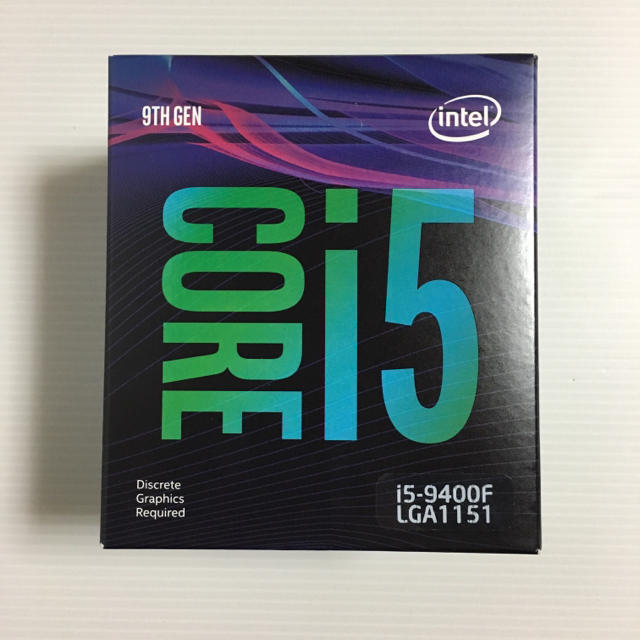 Intel Core i5 9400F 新品・未開封 スマホ/家電/カメラのPC/タブレット(PCパーツ)の商品写真